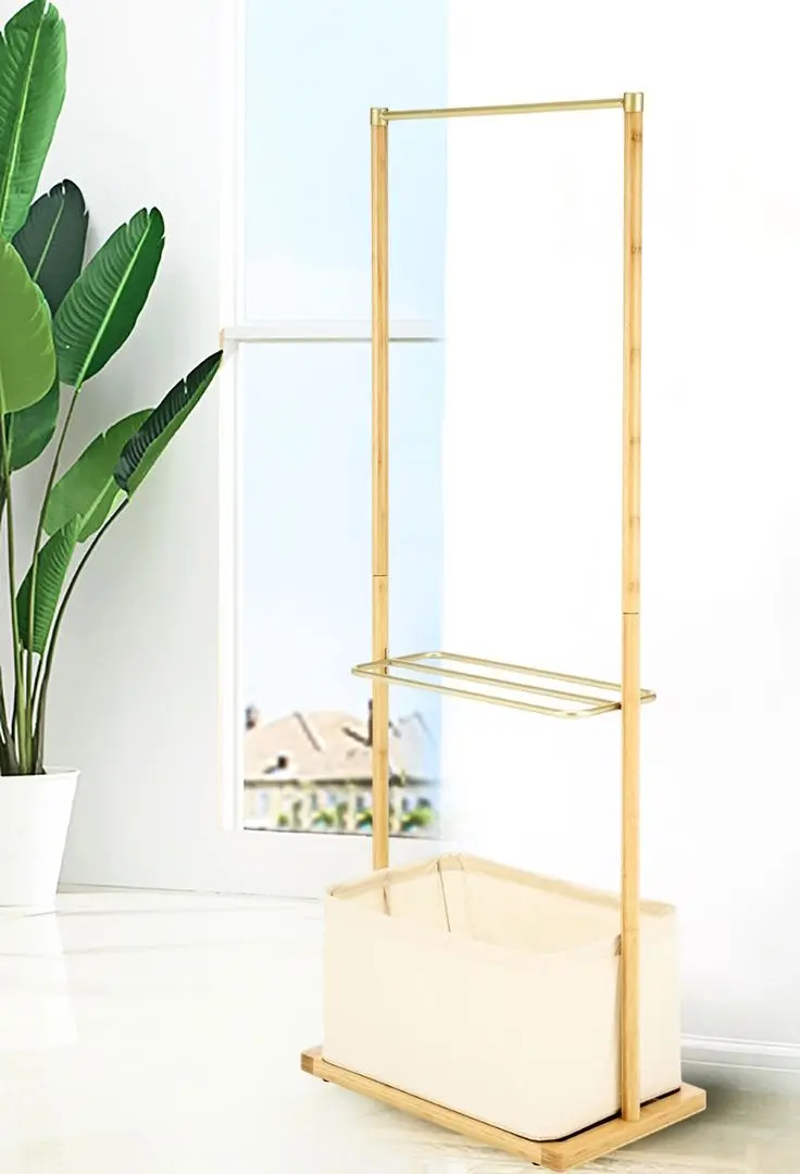 Вешалка Halmar WU-31 (Beige/Gold/Bamboo)