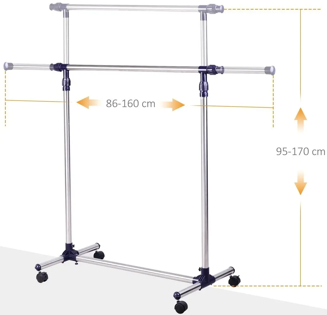 Стойка для одежды HomCom 03-0010 (Silver)