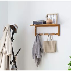 Вешалка Homcom 831-198 50x17x20 cm (Natural Oak)