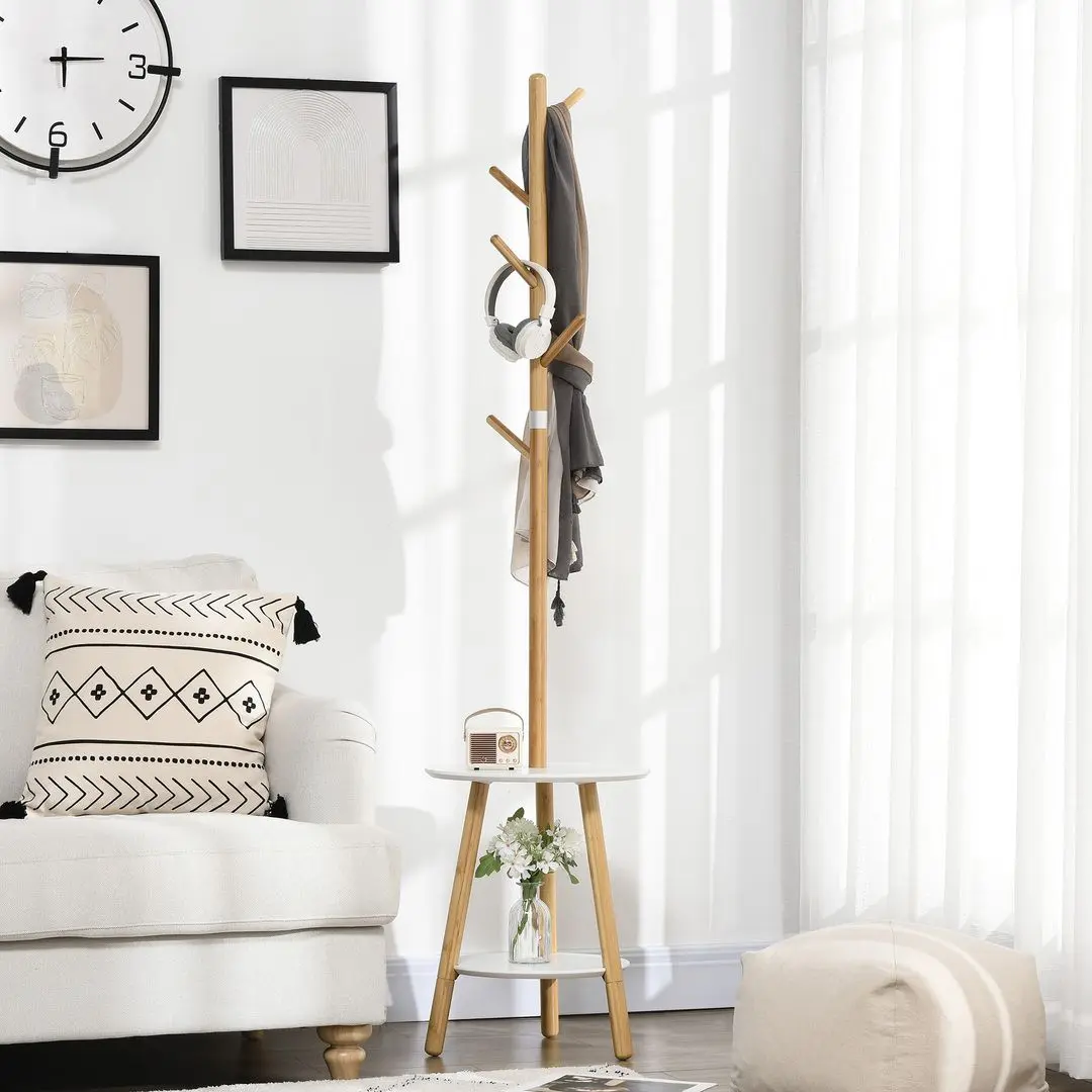 Cuier Homcom 837-306V00ND 39x171 cm (White/Oak)