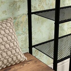 Cuier Homcom 837-385V00RB 90x28x182 cm (Rustic Brown/Black) Thumb