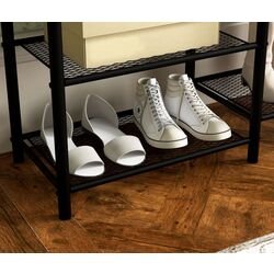 Cuier Homcom 837-385V00RB 90x28x182 cm (Rustic Brown/Black) Thumb