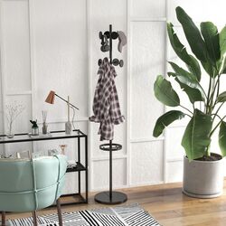 Cuier Homcom 837-420V00BK 34x177 cm (Black)