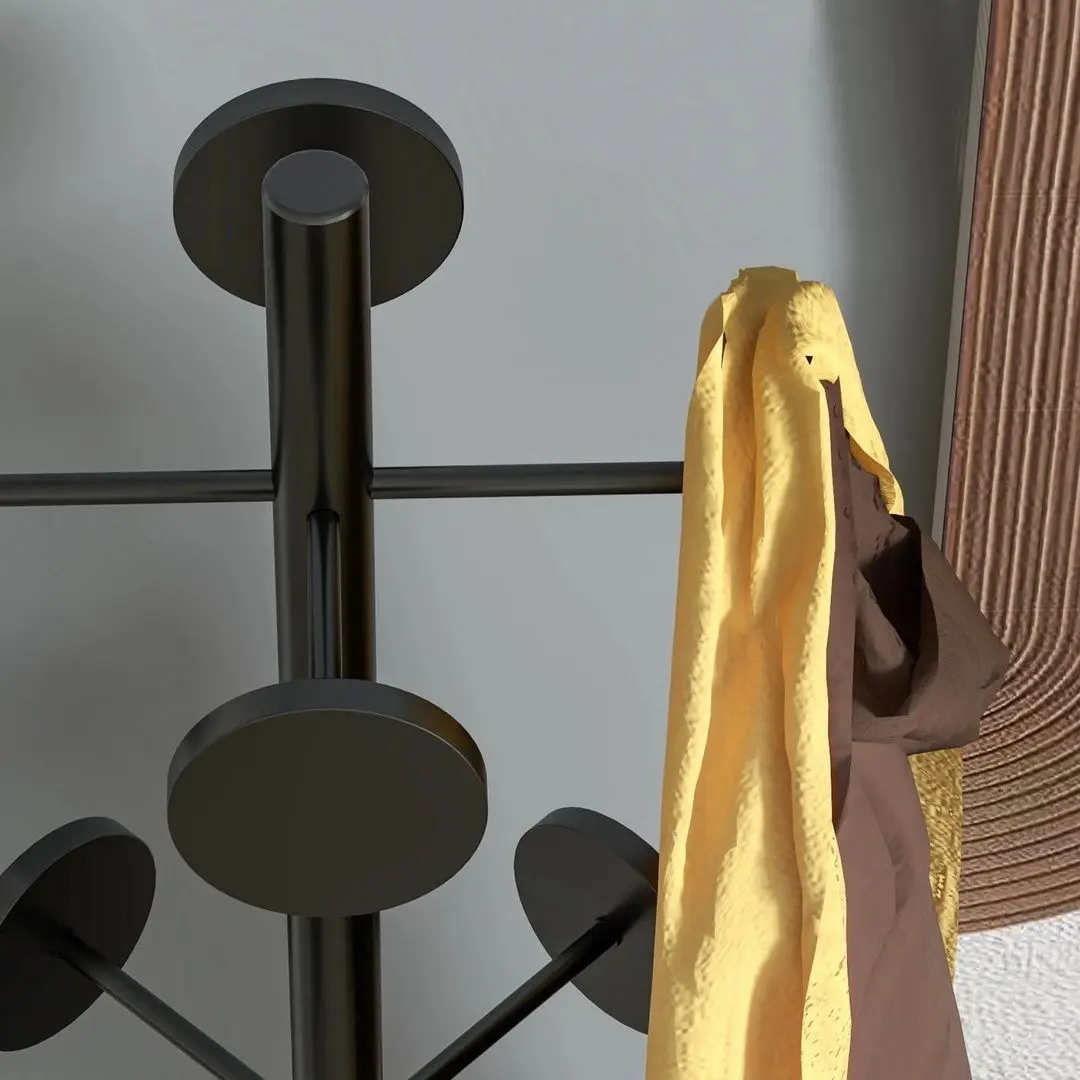 Вешалка Homcom 837-420V00BK 34x177 cm (Black)