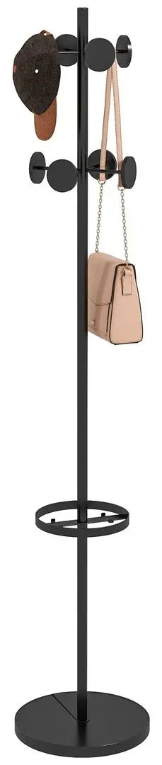 Вешалка Homcom 837-420V00BK 34x177 cm (Black)