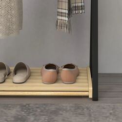 Cuier Homcom 837-458V00ND 61x45x152 cm (Natural Wood/Black) Thumb