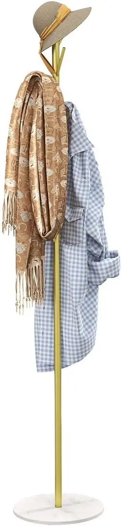 Cuier Homcom 837-507V00GD 32x164 cm (Gold/White)