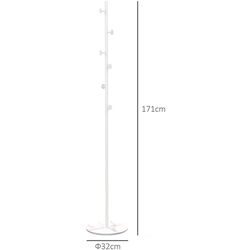 Cuier Homcom 837-508V00WT 32x171 cm (White) Thumb
