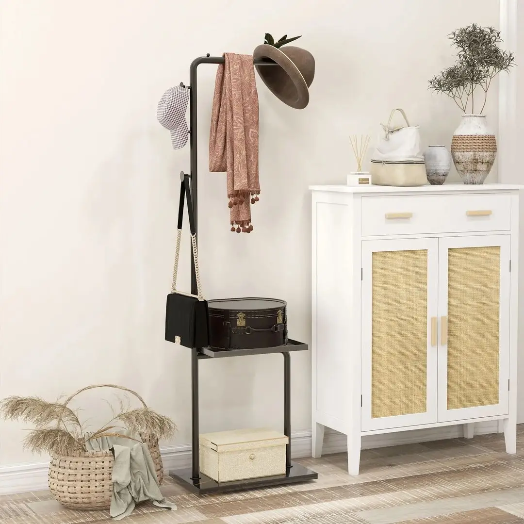 Вешалка Homcom 837-509V00BK 45x28x148 cm (Black)