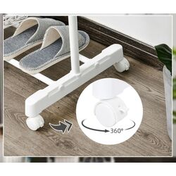 Cuier Homcom 850-116 68x42x145 cm (White/Silver) Thumb