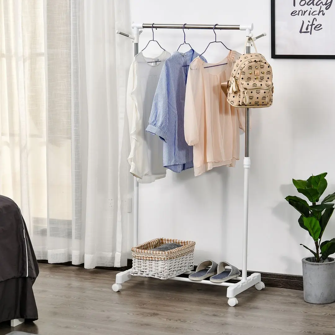 Cuier Homcom 850-116 68x42x145 cm (White/Silver)