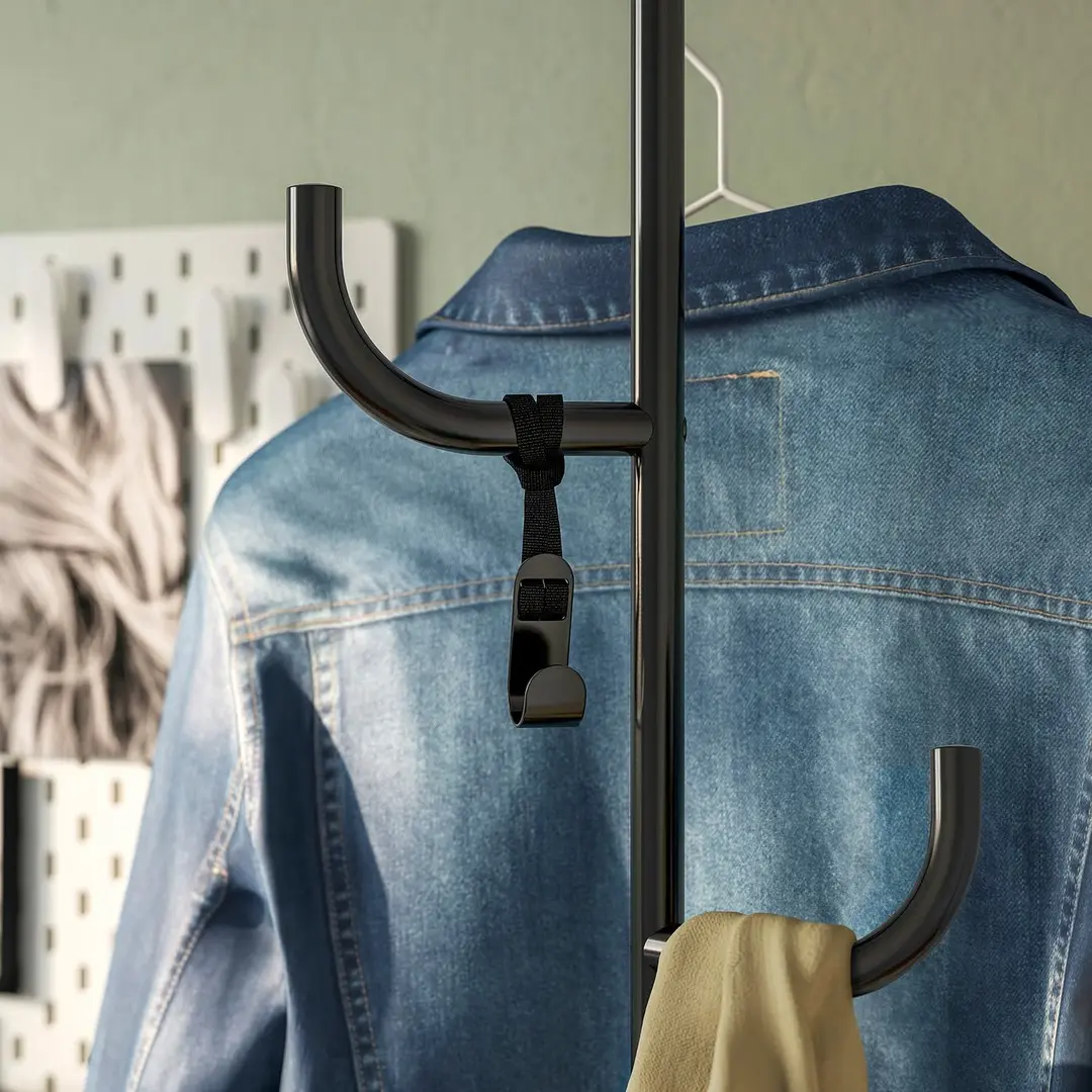 Вешалка Ikea Alganas 173x33cm (Черный)