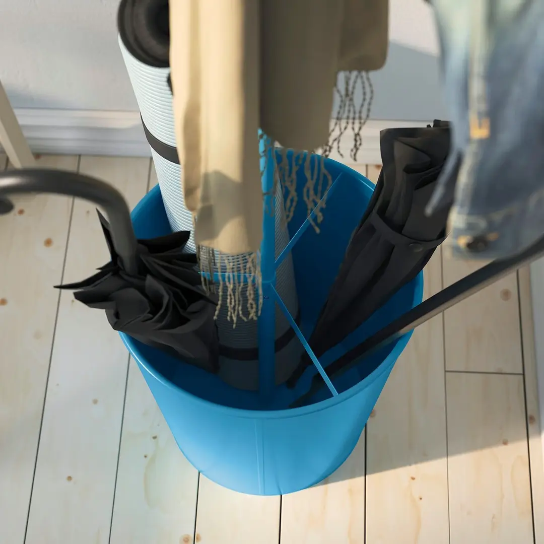 Вешалка Ikea Alganas 173x33cm (Голубой)