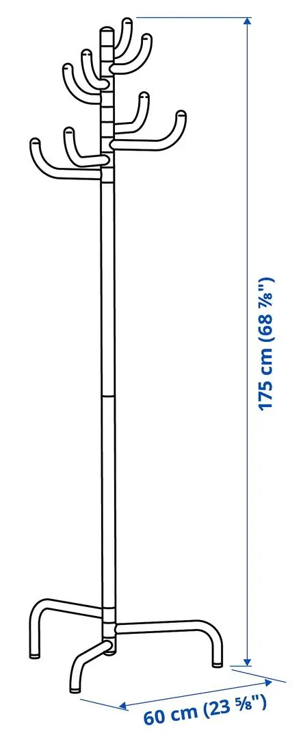 Вешалка Ikea Bondskaret 175cm (Сиреневый) - 4