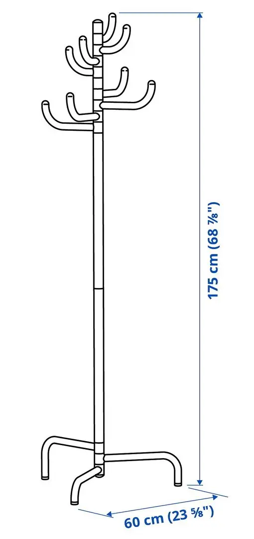 Cuier Ikea Bondskaret 175cm (Galben)