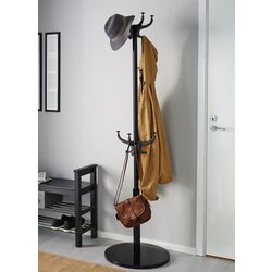 Cuier Ikea Hemnes 185cm (Negru) Thumb