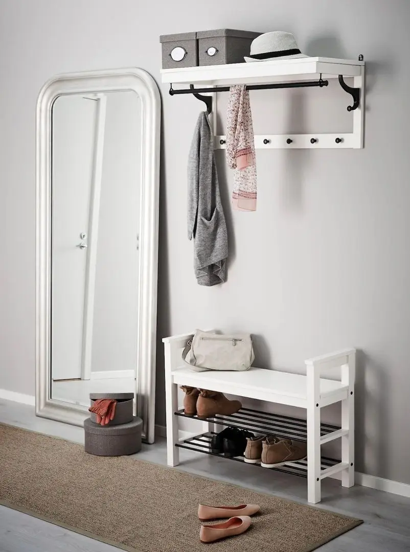 Cuier Ikea Hemnes 85cm (Alb)