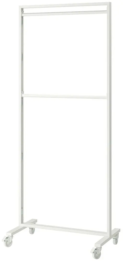 Cuier Ikea Nittzon bara/roti 85x205 (Alb)