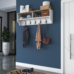 Cuier Mirage Meble P2 (White/Walnut) Thumb