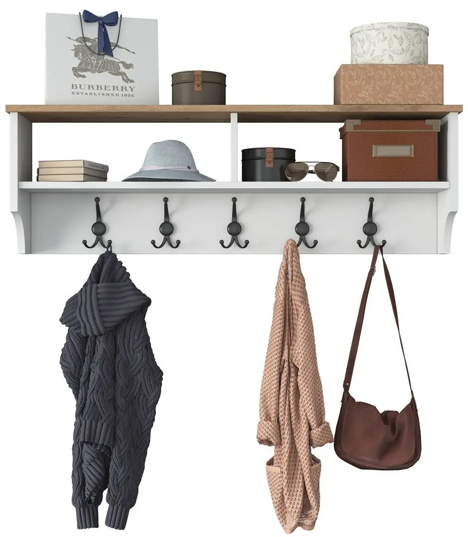 Cuier Mirage Meble P2 (White/Walnut)