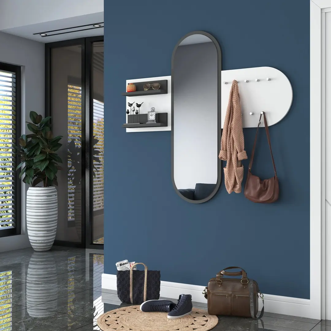 Cuier Mirage Meble P3 (Dark Grey/White)