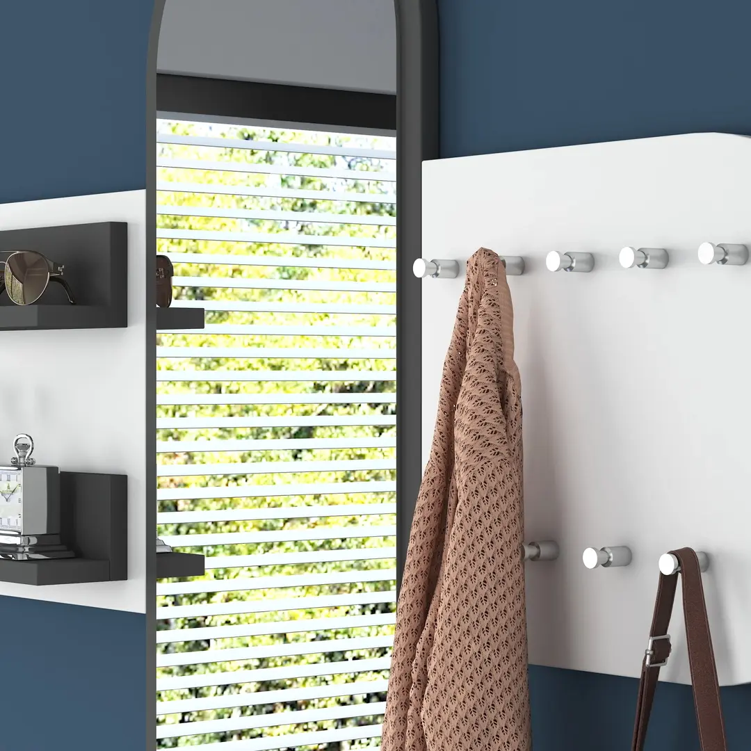 Cuier Mirage Meble P3 (Dark Grey/White)