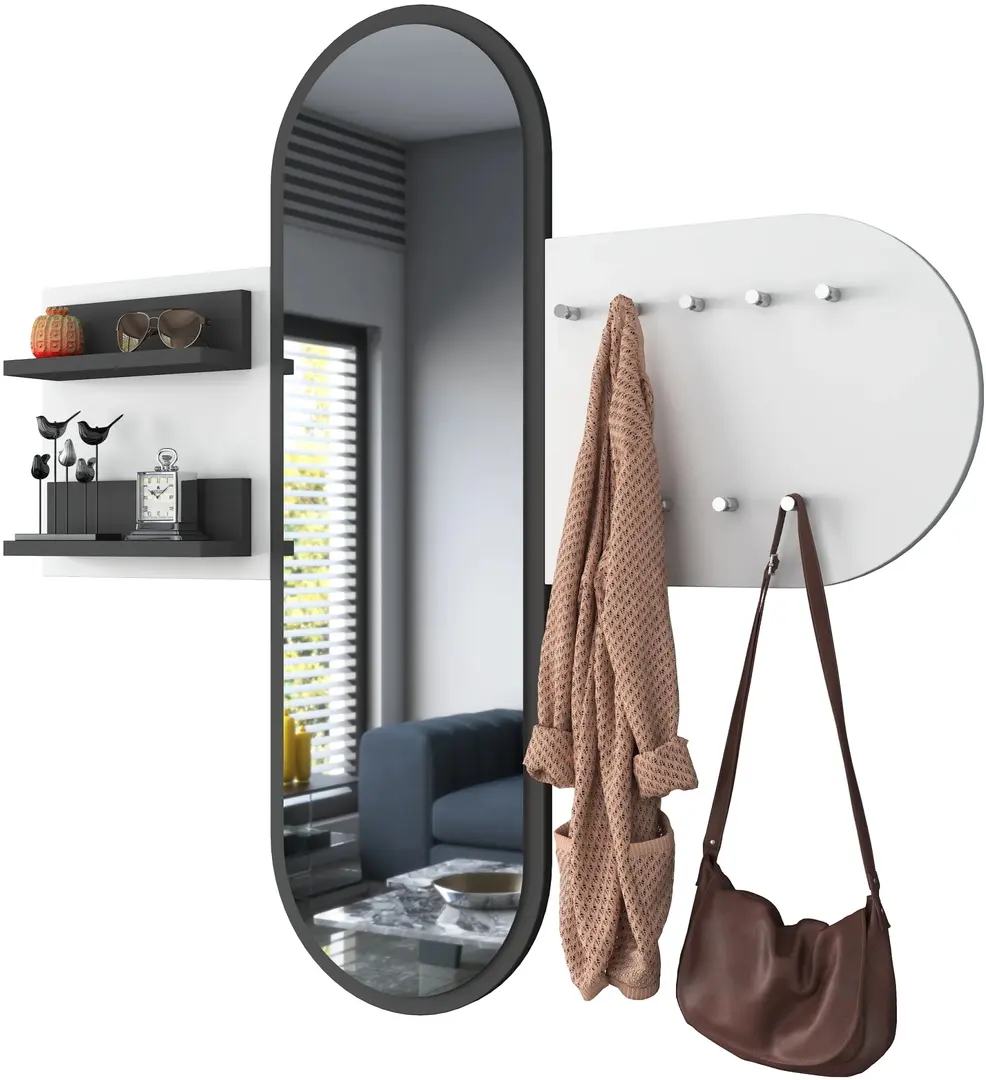 Cuier Mirage Meble P3 (Dark Grey/White)