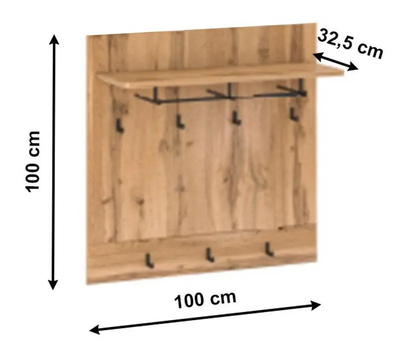 Вешалка Tempo Kondela Pusan X (Appalachian Oak)