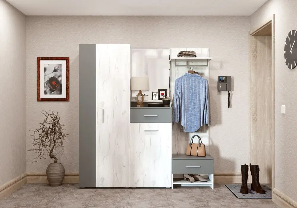 Cuier Mobi Yunona (Craft Oak White/Slate Gray)