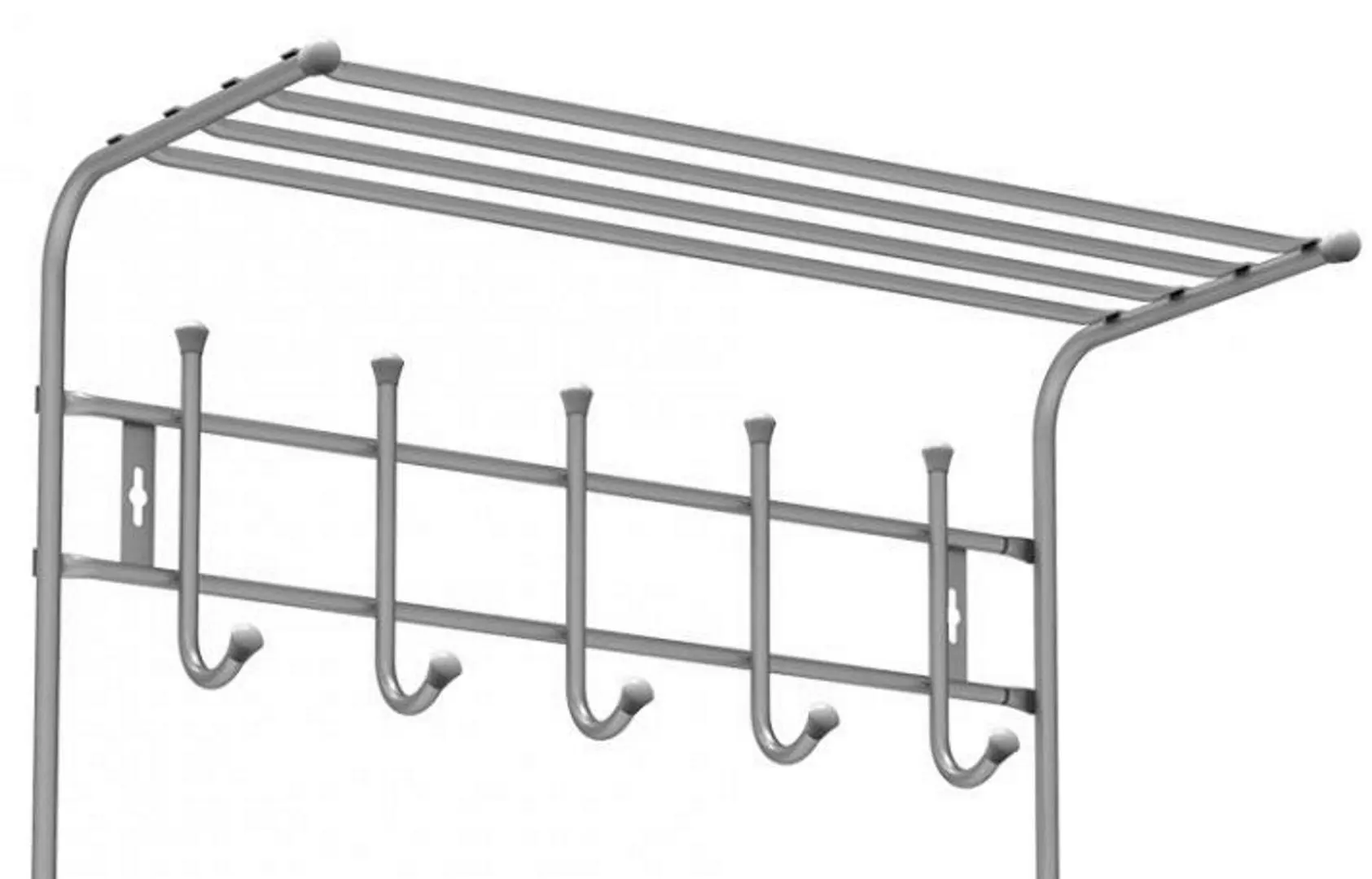 Вешалка настенная Nika ВПТ8 (Silver) - 2