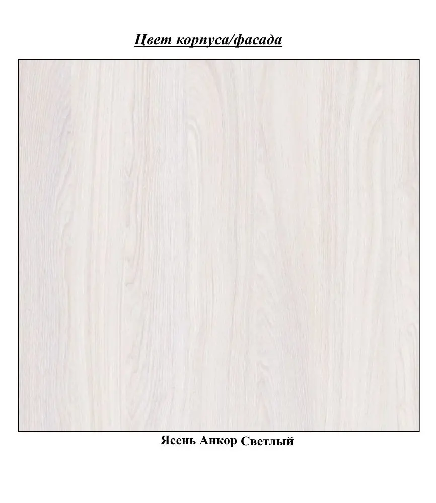 Cuier cu oglindă Просто хорошая мебель №3 0.8m (Ash Anchor Light) - 2