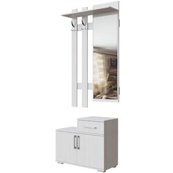 Cuier cu oglindă Просто хорошая мебель №3 0.8m (Ash Anchor Light)