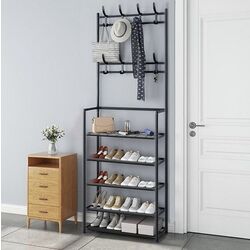 Cuier cu rafturi pentru incaltaminte Ruhhy W19171 (Black) Thumb