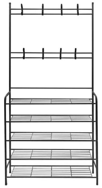 Cuier cu rafturi pentru incaltaminte Ruhhy W19171 (Black)