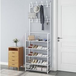 Cuier cu rafturi pentru incaltaminte Ruhhy W19172 (White) Thumb