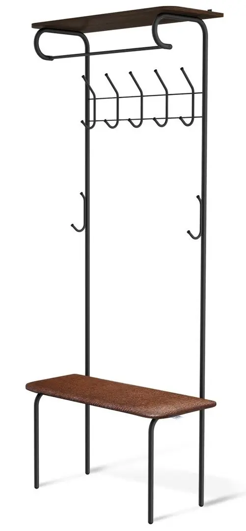 Cuier de podea Sheffilton SHT-HW1-S (Black/Wenge)