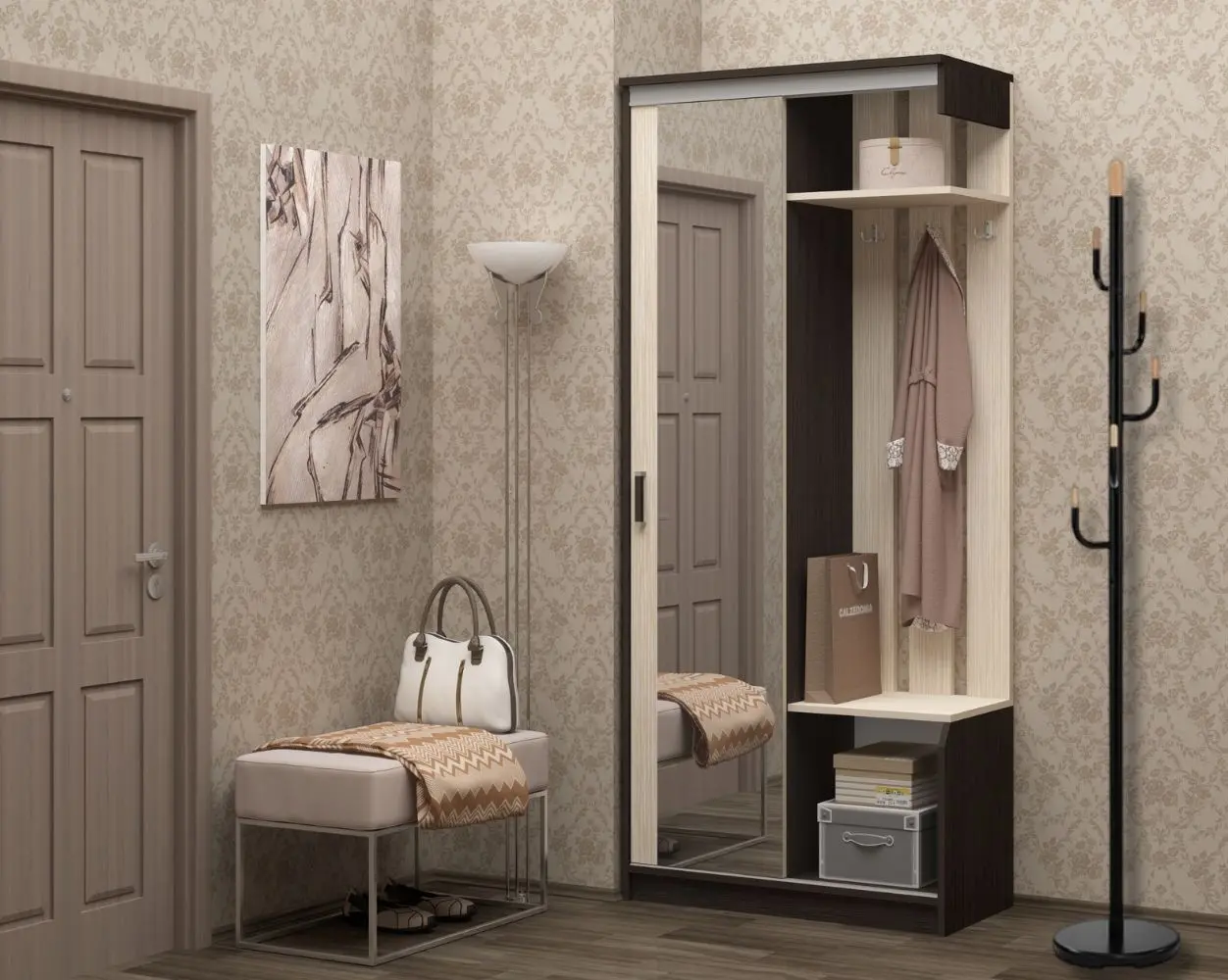 Вешалка Signal Cactus (Black/Beech) - 2