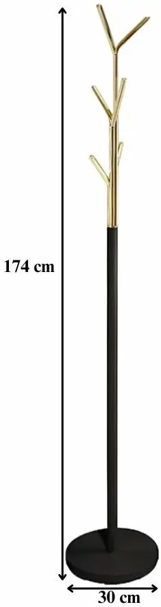 Вешалка Signal Leta (Black/Gold) - 2