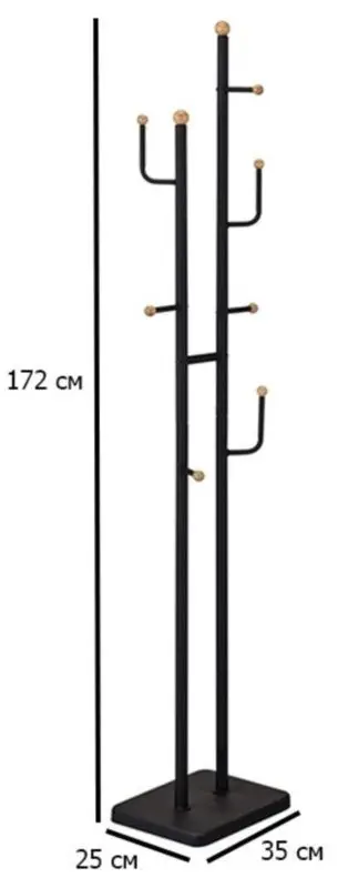 Вешалка Signal Vivian (Black/Beech) - 2