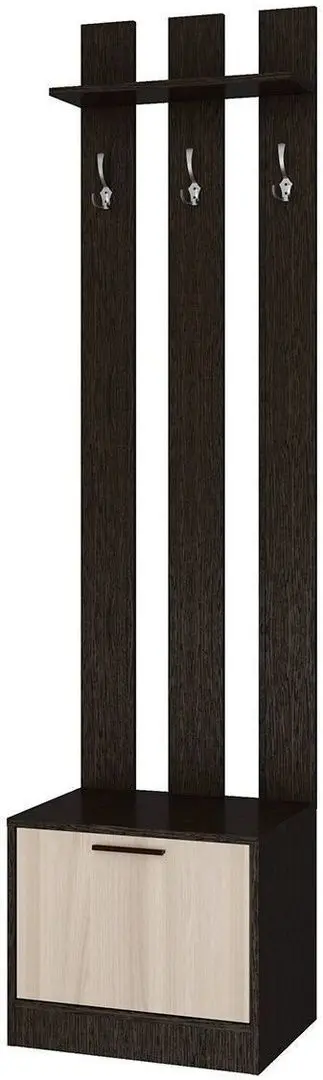 Tumba cu cuier Stolline Loft-5 СТЛ.235.03 (Wenge/Ash Shimo Light)