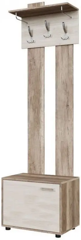 Cuier cu pantofar SV-mebel Vizit-1 (Canyon Light/Hickory Light)