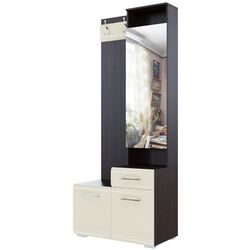 Cuier cu oglinda SV-Mebel №1 0.8m (Wenge Oak/Pearl)