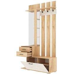 Cuier cu oglinda SV-Mebel Skandi (Delano Oak/Santorini Pine Light) Thumb