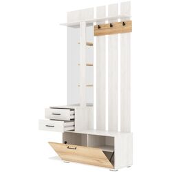 Cuier cu oglinda SV-Mebel Skandi (Santorini Pine Light/Delano Oak) Thumb