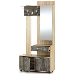 Cuier cu oglindă SV-mebel Vizit-1 Sonoma Oak/Jackson Pine (Dreapta) Thumb