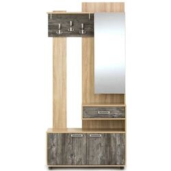 Cuier cu oglindă SV-mebel Vizit-1 Sonoma Oak/Jackson Pine (Dreapta)