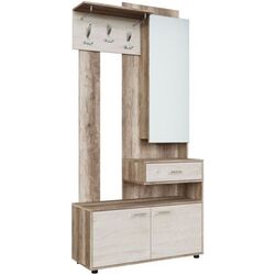 Cuier cu oglindă SV-mebel Vizit-1 Canyon Light/Hickory Light (Dreapta)