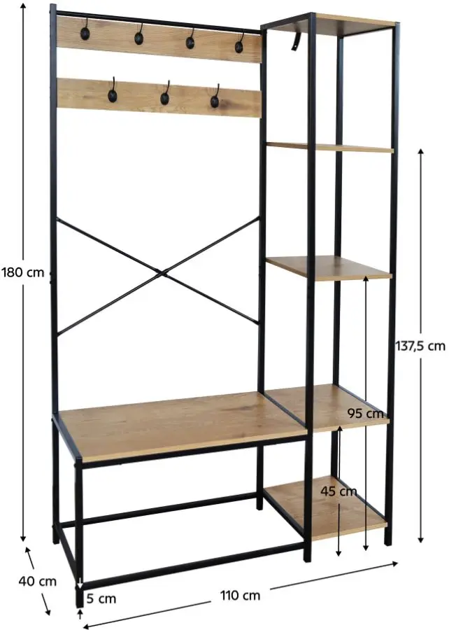 Cuier Tempo Kondela Berdy (Black/Oak)