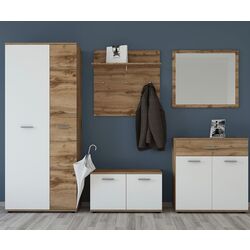 Вешалка Tempo Kondela Iria B (Wotan Oak/White) Thumb