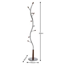 Вешалка Tempo Kondela Zoro New (Walnut/Chrome) Thumb